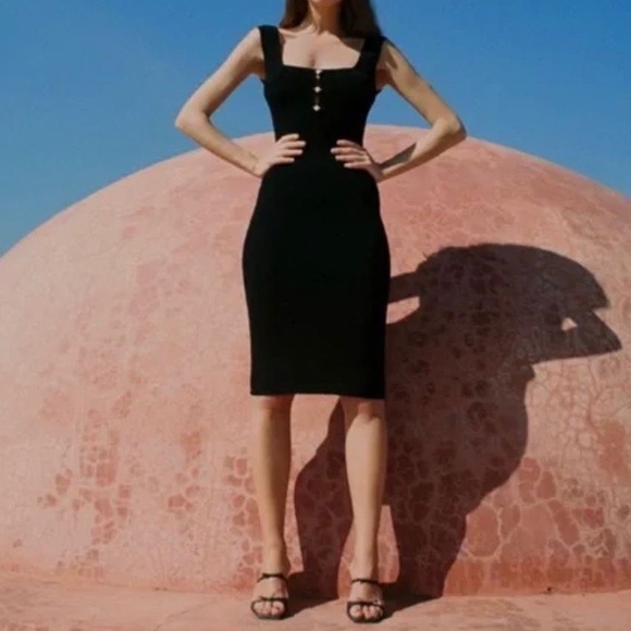 Rouje Emanuelle Knit Dress in black size 38/6 - Picture 3 of 8